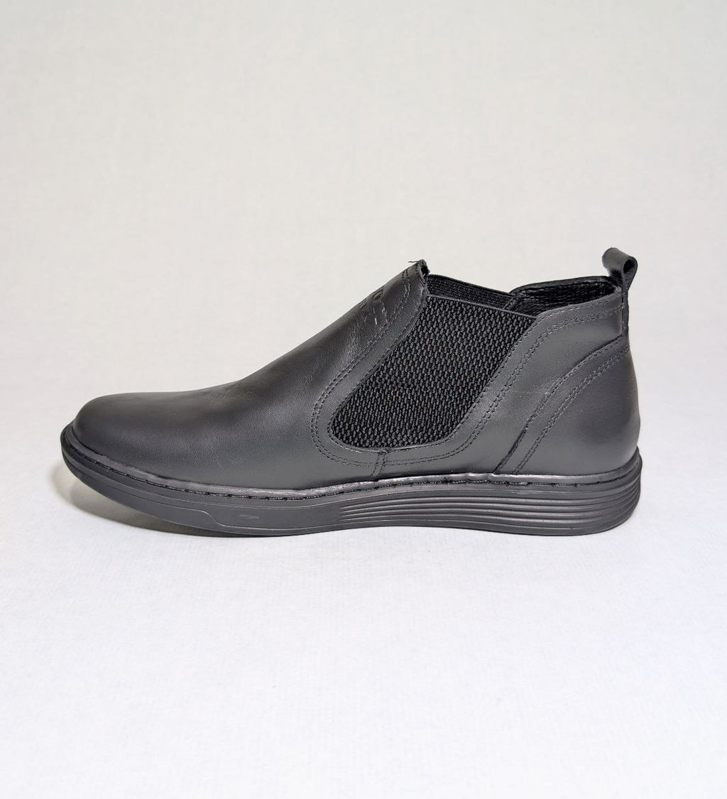 Chaussure demi botes pour homme en cuir véritable