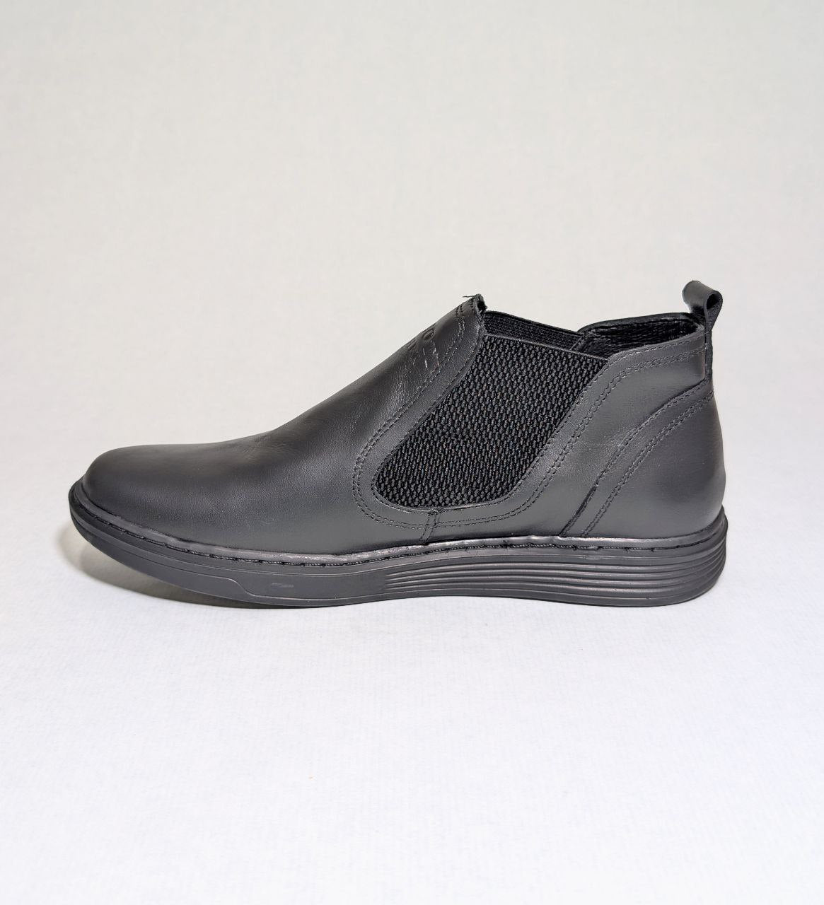 Chaussure demi botes pour homme en cuir véritable