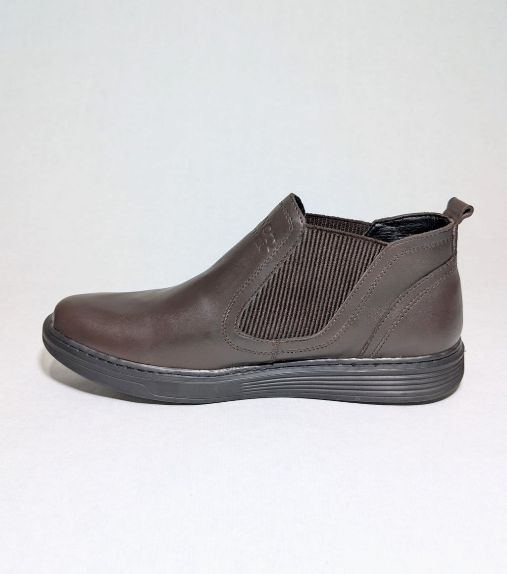 Chaussure demi botes pour homme en cuir véritable