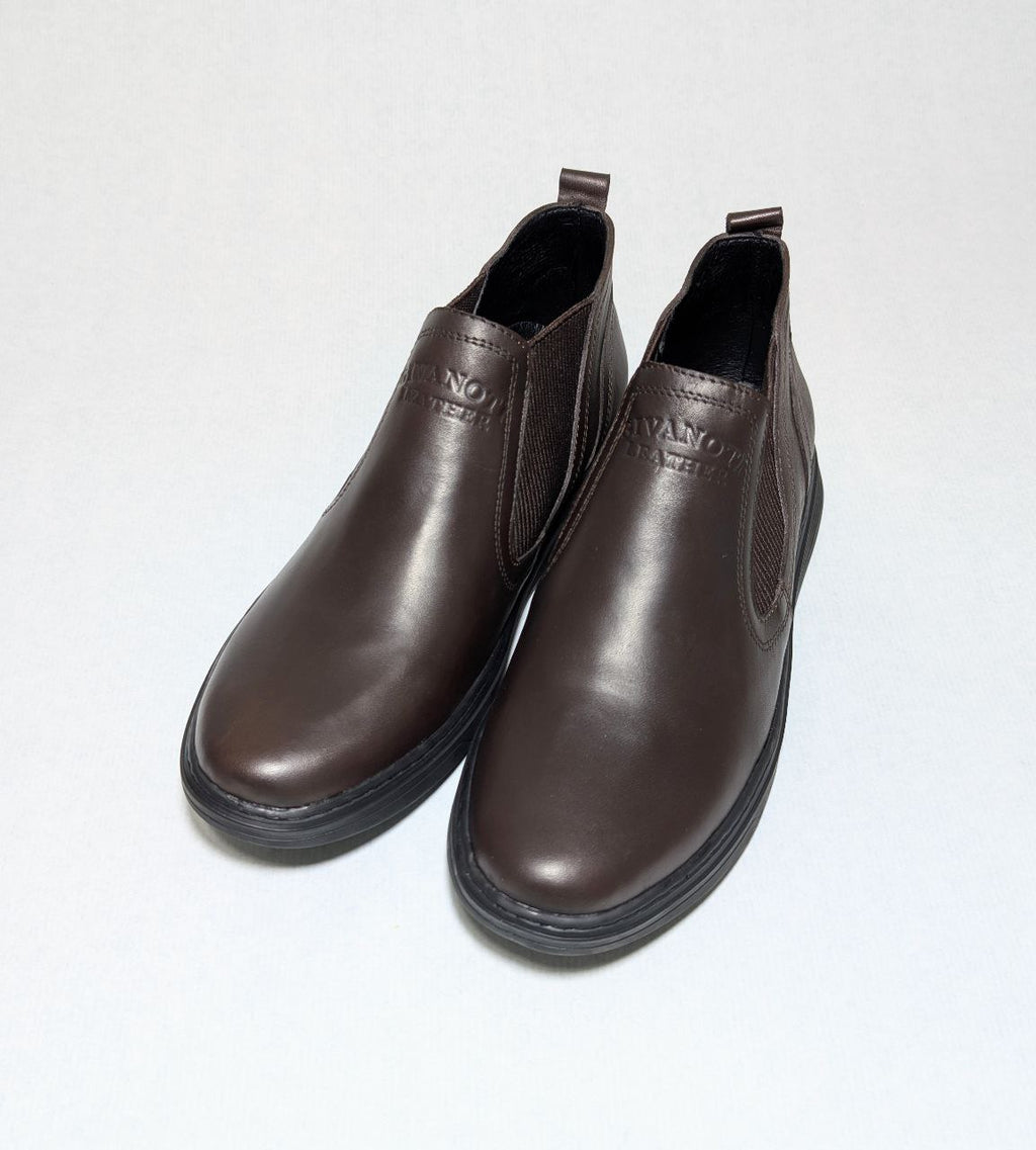 Chaussure demi botes pour homme en cuir véritable